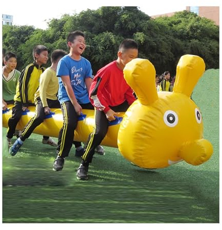Spiele für Draussen Outdoor Field Day Game, Aufblasbare Spielausrüstung Aus PVC Für Teamwork-Gruppen Für Erwachsene Und Jugendliche, Förderung Von Teamwork, Fitness Und Sozialer Bindung(6 seats/L-3M)