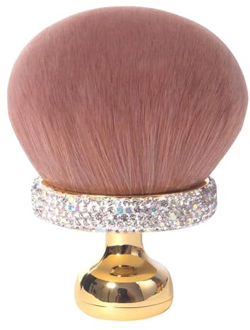 Brocha corporal para bronceado falso, extra grande, aplicador de bronceador de espalda, bronceador de piernas, base de sol, maquillaje ovalado, cepillo de crema suprema con bolsa Gol de 3 pulgadas de