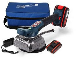Machine Vibrante Carrelage Électrique, Outil de Vibration pour Carrelage, 5 Vitesses Réglables, Machine à Carreler, Convient pour le Déplacement et l'Installation de Carreaux de Sol (Bleu)