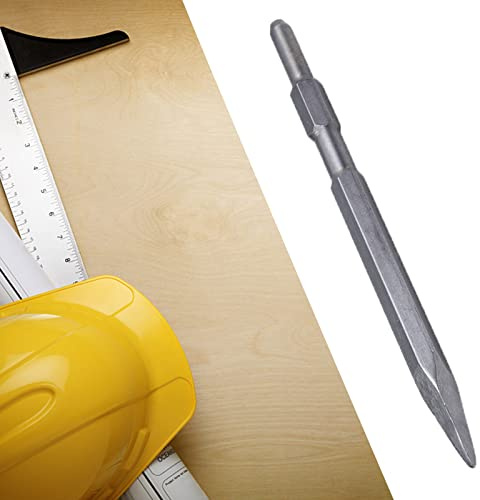 Generic Spetsmejsel Hex Elektrisk Hackkrom Stålmejsel Bit Stark Slagkraft för Betonggranitbearbetning, Lätt Att Installera för Industrins Byggarbetsplats (17x280MM punkt)