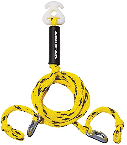 Airhead Heavy Duty Tow Harness for 1-4 Rider Towable Tubes, Water Skis, Wakesurf Boards and Wakeboards, 16-Feet
