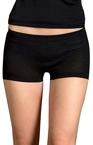 Engel Natur Damen-Pants | 70% Bio-Merono-Schurwolle, 30% Seide (34/36, schwarz)