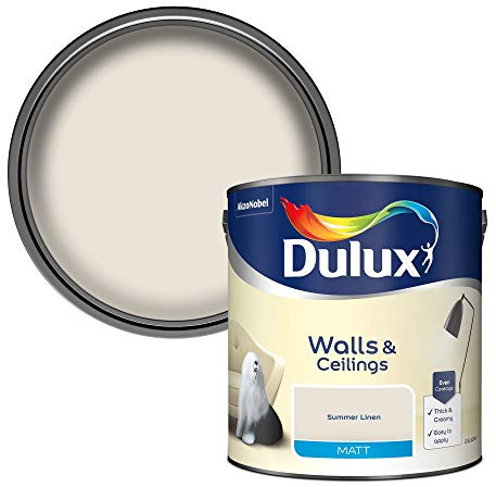 Dulux 500006 Farbe matt 2,5 l Blau Opal, gelb, 500006