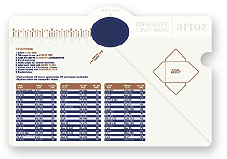 Artoz Smart Tool I Matrice et planche Pliage pour enveloppes I + Instructions (français non garanti)