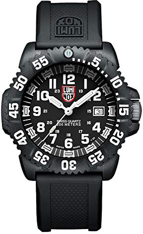 Luminox Watch, Navy Seal Series 3050, Sea Collection, Carbonox case, Black Dial Color, Diameter 45 mm, Rubber Strap 23 mm, 20ATM.