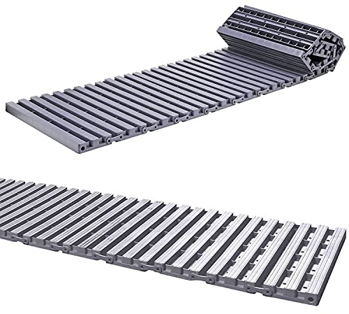 Taylor & Brown 5.56m Grey Instant Garden Roll Out Path Track | Temporary Path for Non-Slip Working Even In Worst Conditions | Grass Protection Mat Lawn Protector (64pc)