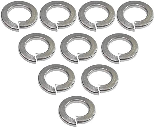 AERZETIX - C48801 - Lot de 10 Rondelles Grower frein ressort - M10 - en acier inoxidable A2 - DIN127 - Bricolage