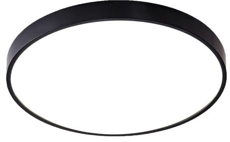 HUIBONA Bathroom Lights Ceiling,24W 2400LM Bright LED Ceiling Light,IP65 Waterproof,Flush Ceiling Light 4000k,Ø 28cm Bedroom Light Round Ceiling Lights for Living Room,Kitchen,Hallway,Outside Porch