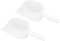 PATIKIL Mano Paletta, 2pz Plastica 7.1 x 3.5 x 3.1 Alimentatore Maniglia Pala per Mangime Forniture, Bianco