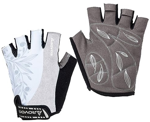 ROVOS Cycling Gloves for Men/Women - 5MM Memory Sponge Pad Bike Gloves Half Finger for Road, MTB, Bicycle - Suitable for Cycling, Workout, Motorcycle, Gym, Training, Outdoor, Mountain