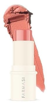 FARMASi Blush Stick for Lips & Cheeks, Smooth & Conditioning, Dermatologically Tested Radiant Glow, Vegan, Gluten-free, Paraben-Free, 0.14 oz, Fresh