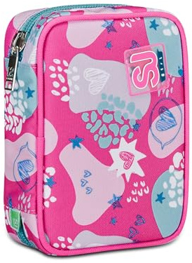 SJ Gang Astuccio Scuola Speed Pad, Rosa, Portapenne Mono Scomparto Con Plance Amovibili e Penne, Matite, Colori, Accessori Zaino, Elementari, Medie, Bambina