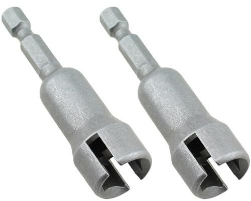 TAODAN Flügelmutter-Schraubendreher, Hartstahl, 1/4-Zoll-Rillen-Flügelmutter-Bohrer, Steckschlüssel-Werkzeug für Plattenmuttern, Bolzen, Haken, Lösen
