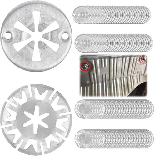 Arandelas de Metal,100pcs Arandela Bloqueo Estrella,Arandelas De Fijación,Arandelas De Sujeción De Protección Térmica De Metal,Clips De Protección Térmica Para Coche