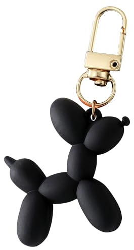 Fuerxy Balloon Dog Keychain, Cute Girls Key Chain | Fashion Bag Charm for Purse Handbags Bag Accessories Key Charms