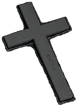 INNA-Glas Oasis Black Ideal Kreuz ANALIZA, schwarz, 42x26x4,5cm | Nass-Steckschaum - Trauerfloristik, Biolit Altpapier Schale - Nasssteckmasse