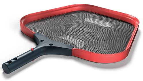 Poolkescher feinmaschig mit Aluminiumrahmen für Boden & Wasseroberfläche | Robustes Kescher-Netz als Pool Reiniger für Schwimmbad, Teich, Whirlpool & Planschbecken, entfernt Laub, Schmutz & Insekten