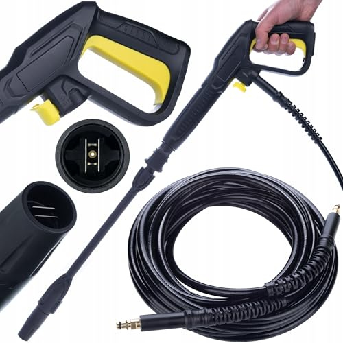 JetPro Vario Set 8M - Pistola de alta presión con boquilla Vario y manguera de alta presión de 8 m Click Connect, material resistente, acoplamiento rápido, repuesto para limpiador de alta presión
