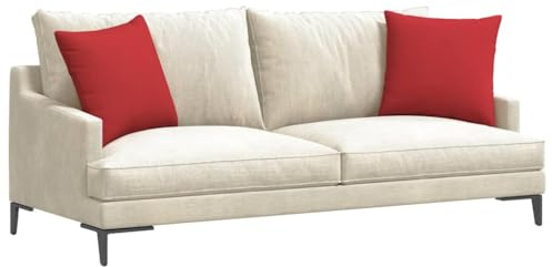 vidaXL Sofakissen 2 STK. Stoff Rot 45 x 45 cm