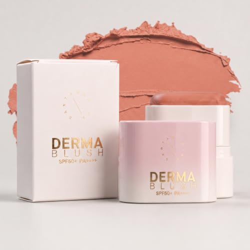Santamarina Cosmetics - Stick Solar Facial SPF 50+ - DERMA BLUSH Sunset Kiss 10g - Protector con Color para Mejillas - Antipolución - Resistente al Agua - Laminaria y Vitamina E
