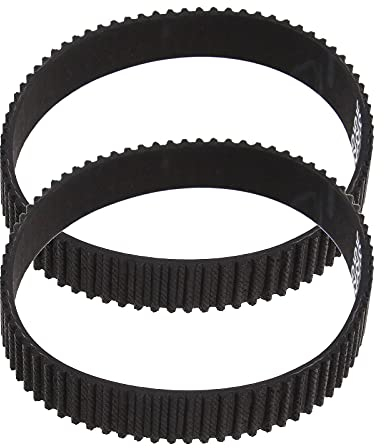 The Lord of the Tools 2 Piezas Correas de Transmisión Dentadas Cepilladoras HTD 3M-225 Correa Síncrona de 12mm Correa de Polea de Distribución de Bucle Cerrado de Caucho Negro 2604736001 Paquete