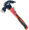 WEDO Claw Hammer 1 lb(16oz), Framing Hammer with 12.5 Fiberglass Handles, High Carbon Steel Head, Shock Resistant, Non-Slip Handle, for Construction, Gardening,Yard Work