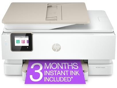 HP ENVY Inspire 7958e Wireless All-in-One Color Inkjet Printer, Print, scan, copy, Duplex printing best-for-home, 6 months of Instant Ink included (327A7A)