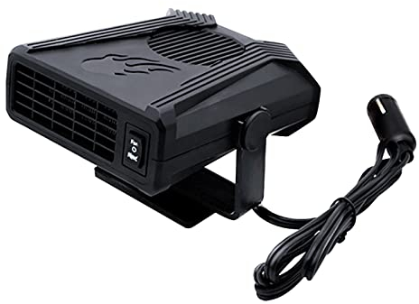 Chauffage de voiture chaud et froid 2 avec chaleur rapide désembuage du verre de voiture chauffage de voiture pratique dégivrage de voiture chauffage de voiture Produits Entretien (Black, One Size)
