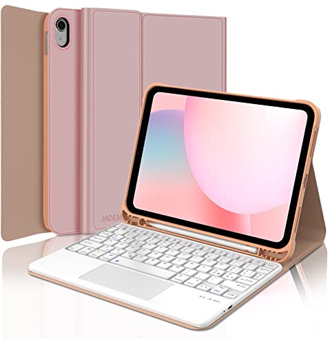 Tastiera con Trackpad per iPad 10/11 Generazione 2022 10.9/11 Pollici A16 2025, Custodia con Italiano QWERTY Tastiera Magnetica Staccabile Bluetooth con Touchpad per iPad 10/11 Generazione, Rosa