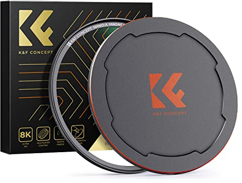 K&F CONCEPT 67mm Magnetic UV Filter Ultra Slim Optic Glass Multi Coated Ultraviolet Protection Lens Filter with Lens Cap (Nano-X Series)