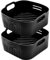 YINGRACE 8 inch/20cm Silicone Air Fryer Liners, 2PCS Air Fryer Accessories Compatible for Cosori 4.7L 5.5L, Tefal Easy Fry Max 5L, Ninja 4.7L Square Air Fryers, BPA-Free Reusable Airfryer Liners