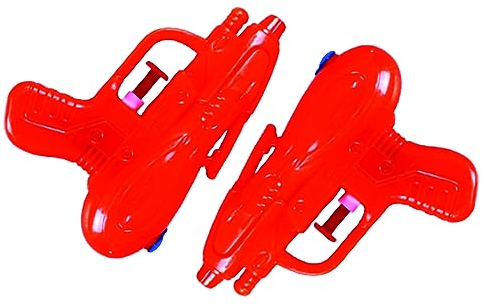 PARENCE.- Set mit 2 einfach zu bedienenden Wasserpistolen zum Abkühlen bei heißem Wetter/Spielzeug-Strandpool im Freien - Zufällige Farbe (grün, orange, lila .) Packung mit 2 Stück