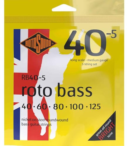 Rotosound Bass Saiten RB405 5er 40-125 Roto Bass Nickel on Steel