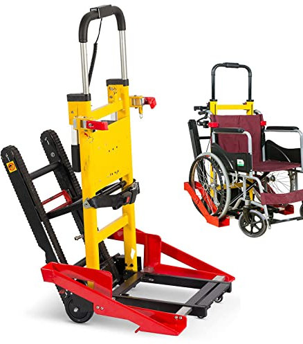 CRBUDY Treppenraupenwagen zum Transport von Patienten, elektrisches Treppensteigauto für Möbel, Familienlogistiklager, Tragkraft 160 kg