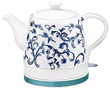 Tetera eléctrica rápida de acero inoxidable, hervidor de agua de cocina samovar, tetera de porcelana aislante para el hogar, nueva Safehappy