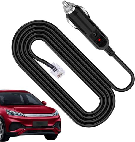 Detection Device Adapter Plug - Radar Gadget Adapter Hard Wired Speed Cable | 12V 2A Radar Detector to RJ11 Adapter Replacement Connection Cable Straight Power Cord for the