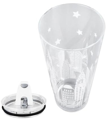 Aramox Tazas de Vidrio de Borosilicato de 1 Litro de Alto, Resistencia Al Calor Segura con Tapa, Tazas de café de Vidrio de Gran Capacidad para Oficina en Casa, Diseño Fácil de Limpiar,