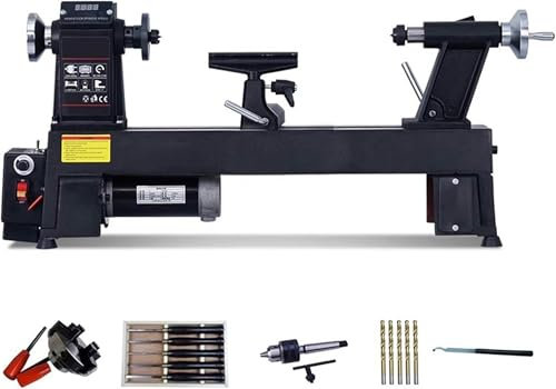 AFLEPCBRQ Mini -Holzdore Von 900 W, Unendliche Geschwindigkeit Von 300 Bis 3800 U/Min, Für Die Anfänger In Tischlerei Kleine Holzhandwerk Machen Können