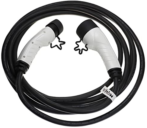 vhbw Ladekabel Typ 2 zu Typ 2 kompatibel mit Ora 07, 03 Elektroauto, 3-phasig, 16 A, 11 kW, 7 m