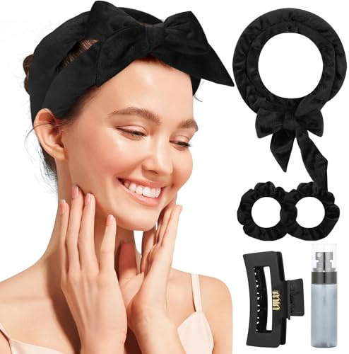 Heatless Curls Set, Lockenwickler Über Nacht, Lockenwickler Ohne Hitze, Samt Lockenband für Mittleres Langes Haar
