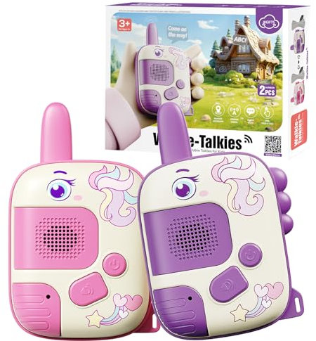 Walkie Talkie - Toys for 3-8 Year Old Boys Girls Gifts for 5 6 7 8 Year Olds Boys Unicorn Gifts for Girls Toys Age 4-7 Kids Age 3 4 5 Outdoor Walkie Talkie Kids Camping Birthday Xmas Stocking Fillers
