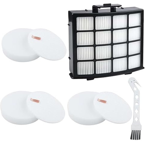 Replacement Filters for Shark Lift-Away Bagless Upright Vacuum NZ850UK NZ860UK AZ912UK, Includes 3 Sponge Filters, 1 HEPA Filter, and 1 Cleaning Brush