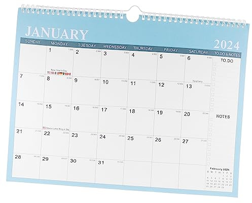 Homoyoyo Wandkalender Hängekalender Klein -2025 Blau Multifunktional Platzsparend Für Büro Und Zuhause
