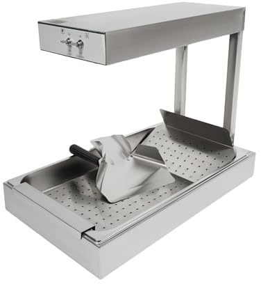Pommes Frites - Lampada termica per patatine, patatine fritte, scaldavivande e friggitrici, scalda cibo commerciale, in acciaio inox
