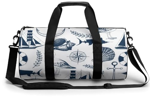 Segeln Sport Duffel Bag Sporttasche Reisetasche Handgepäck Tasche Schwimmtasche Weekender Bag 45x23x23cm