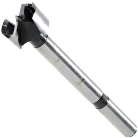 Fresa - fresa para madera, 25 mm de diámetro y 90 mm de largo, fabricada en acero rápido, ideal para cortes precisos y acabados finos.
