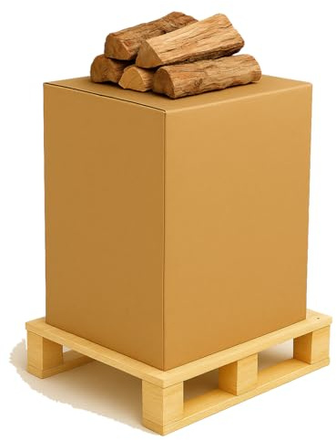 J'ENVOIE DU BOIS - Bois de Chauffage 30cm - Palette de 0,5m3 - Bûches Extra sèches (étuvées) - Poêle, Insert cheminée, brasero, Barbecue, Four à Pizza - Mélange Bois durs (hêtre, chêne, frêne)