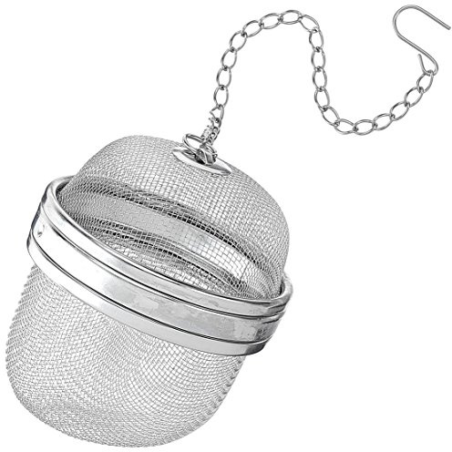 Städter 702059 Tee-Ei und Gewürzkugel, Edelstahl, Silber, 6,5 x 6,5 x 6,5 cm