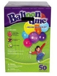 Helium Tank Balloon Time Kit 50 Each Total 200 Balloons (Pack of 4)