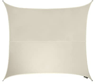 Kookaburra Premium 3m Square Ivory Waterproof Woven Shade Sail with Rope